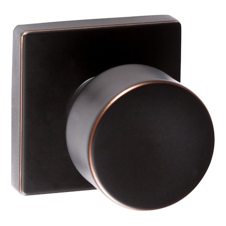 Sure-Loc Hardware Sure-Loc Hardware Bergen Square Passage Knobset, Vintage Bronze BG101-SQ 11P